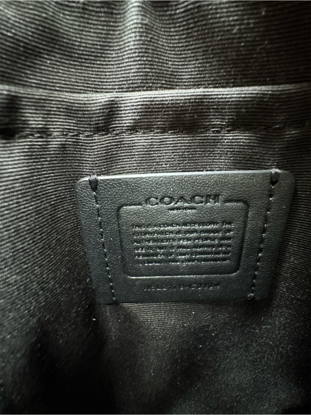 COACH Original Rose Black Signature Collection Track Small Crossbody - Picture 7 of 8